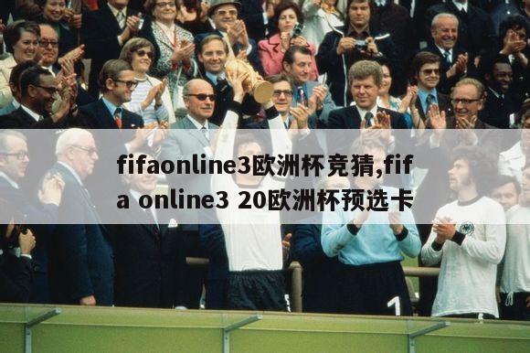 fifaonline3欧洲杯竞猜,fifa online3 20欧洲杯预选卡